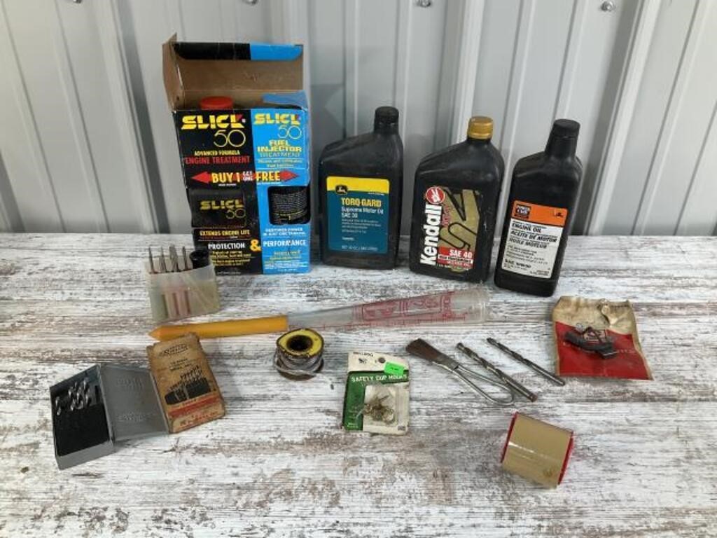 Slick 50, Engine Oil, Drill Set, Solder,