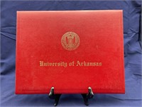 University of Arkansas Diploma Folder