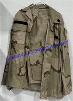 Desert Camouflage Pattern Combat Coat And
