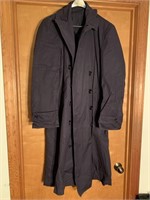 Vintage Navy Issue Trench Blue Coat