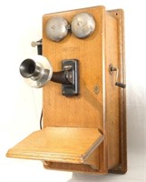 Antique oak WALL  phone