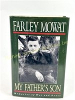 SIGNED FARLEY MOWAT BOOK - MY FATHER'S SON