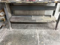 Metal workbench table