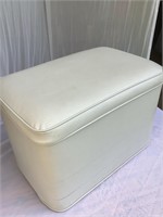 MCM Vinyl Ottoman Storage