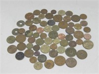 Sixty Eight  Old Foreign Coins