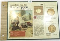 1883 Racketeering Nickel Display
