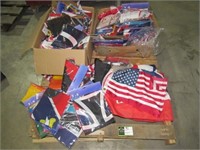 Approx qty - 100) Assorted Flags-
