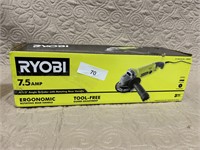 Ryobi 7.5A 4 1/2" angle grinder w rear handle