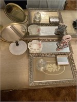 Vanity Tray Mirror Standing Mirror