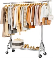 Heavy Duty Clothes Rack  450 LBS  Rolling