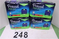 4 Packs of 20 Prevail Daily Underwear (New)