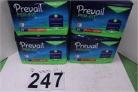 4 Packs of 20 Prevail Daily Underwear (New)