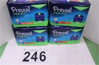 4 Packs of 20 Prevail Daily Underwear (New)