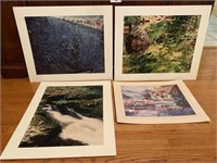 Set of 4 Assorted Unframed Prints