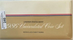 1986 UNC Mint Set