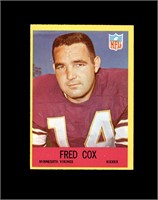 1967 Philadelphia #100 Fred Cox EX to EX-MT+