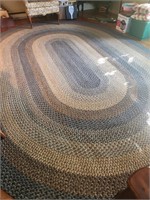 Braided Rug. 9.6 by 13.6ft.