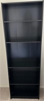 91 - 5-SHELF BOOKCASE 71X23.5"