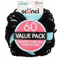 Scunci® Black Elastic Bands Value Pack - Black