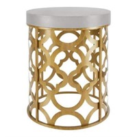 N4970  Hampton Bay 19 in. H Metal Garden Stool