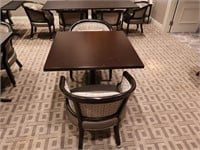 Table including 2 chairs with arms ( All Table & C