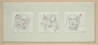 Eva Bouzard-Hui "A+" Pencil on Paper, 1995
