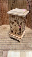 Wooden candle lantern