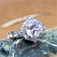 925 SILVER COCKTAIL RING SZ 7