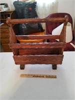 Wooden Magazine Rack