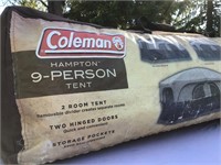 Coleman Hampton 9 Person Tent / 2 Rooms