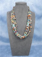 Santo Domingo S.S. Multi Strand Colored Necklace