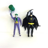 Vintage The Joker & Batman Action Figures