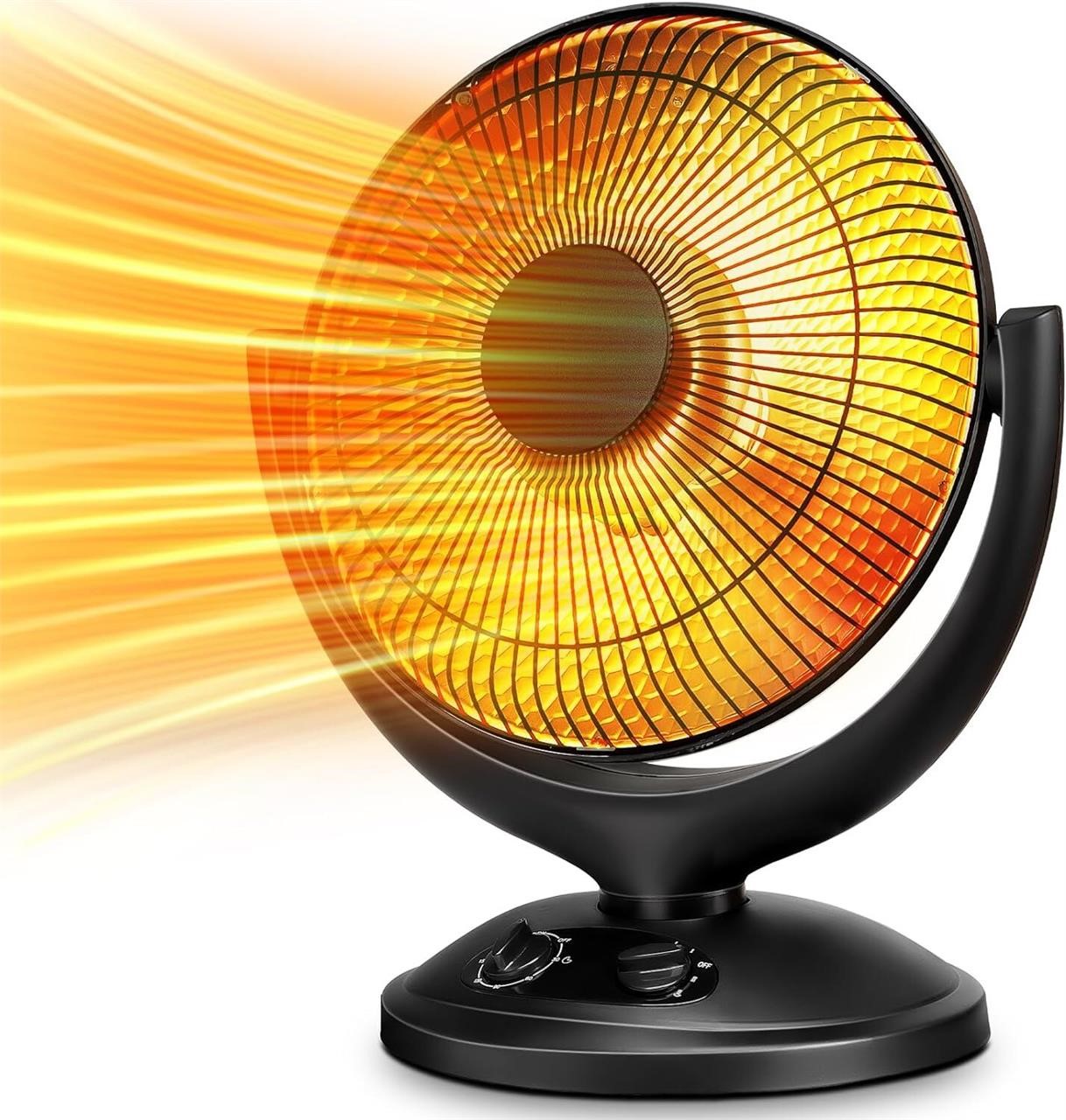 Kismile Oscillating Parabolic Space Heater with Th