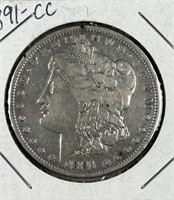 1891-CC Carson City Morgan Silver Dollar
