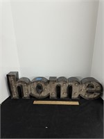 Metal Home Sign