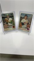 1973 Topps Lot of 2 Fingers Yastrzemski