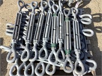 (Approx 20) Crosby 1-1/2" Turnbuckles