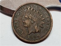 OF) Full Liberty 1890 Indian head penny