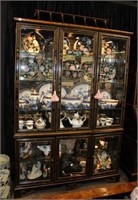 2pc Lighted China Cabinet by Drexel w/ beveled