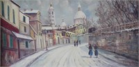 Oil on Canvas After Maurice Utrillo