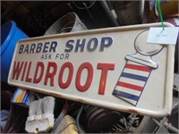 1965 Barbers Wild Roof Metal Sign