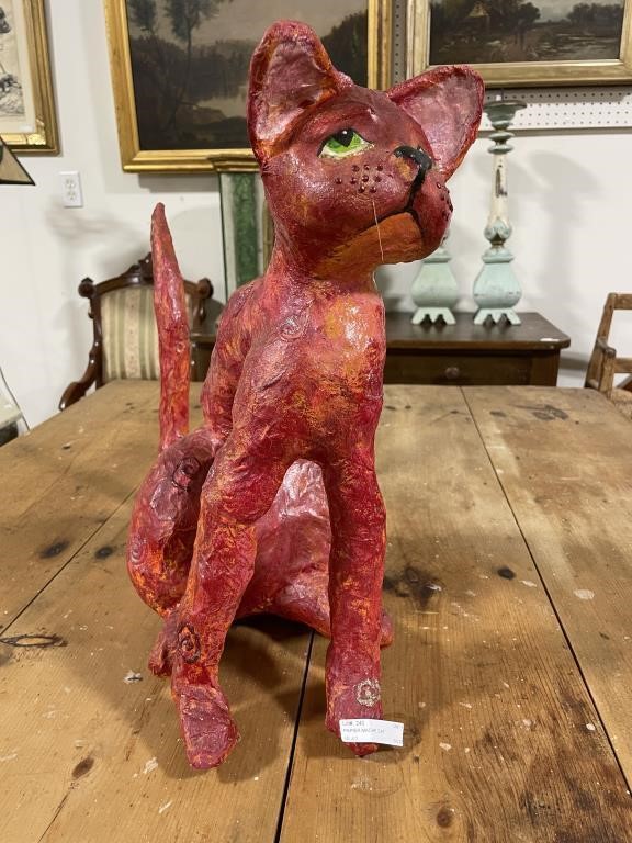 PAPIER MACHE CAT