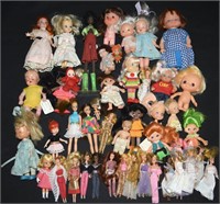 Large lot of Vintage-Contempo Small Dolls, incl: