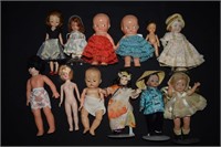Vintage Doll lot w/ Madame Alexander, Irwin Plast+
