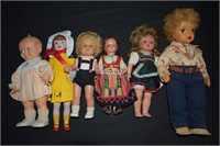 (6) Vintage Dolls: Kewpie &Franklin Mint Mary Jane