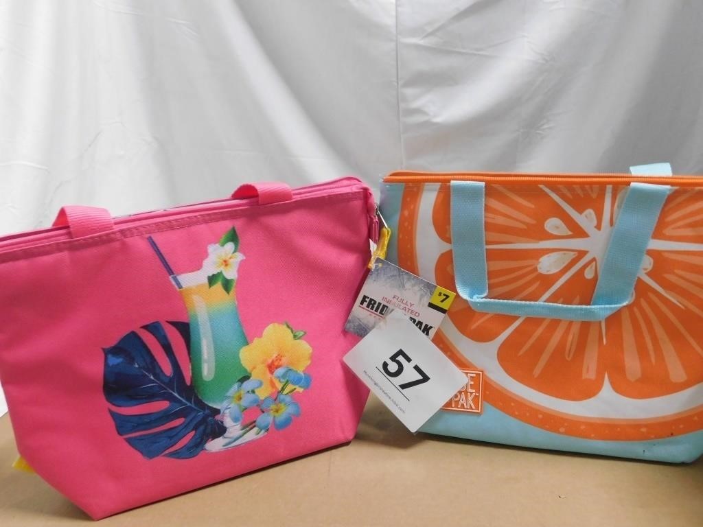 2 insulated cooler totes