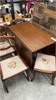 Drop Leaf Table and Chairs - Great Condition