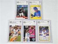 5) BCCG GRADED SPORTS CARDS