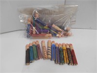 Assortment of Handpainted old clothes pins