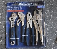 Police Auction: Mastercraft Plier & Wrench Set